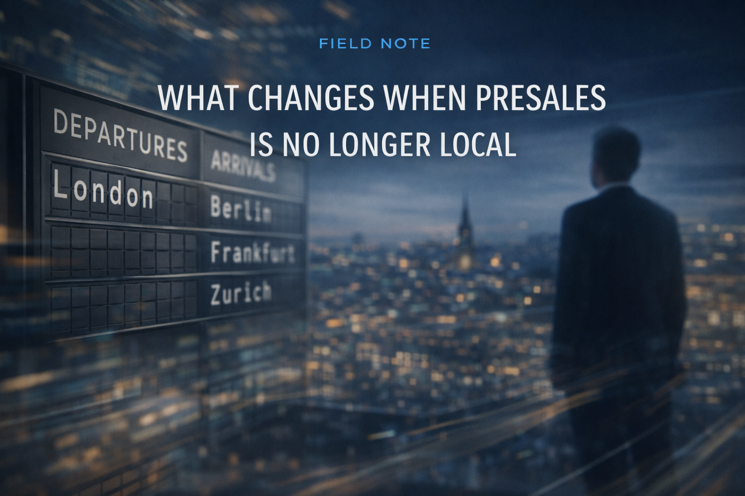 What changes when presales is no longer local